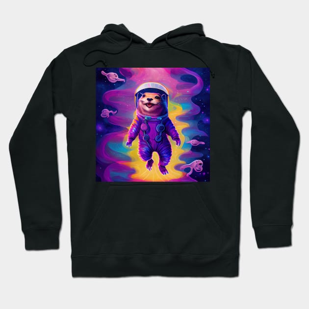 Otter space Hoodie by seantwisted